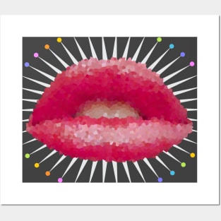 Red Lips Posters and Art